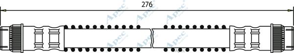 APEC BRAKING stabdžių žarnelė HOS3242